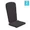 Flash Furniture 2PK Gray High Back Adirondack Chair Cushions JJ-CSN14501-GY-2-GG - alternate 4